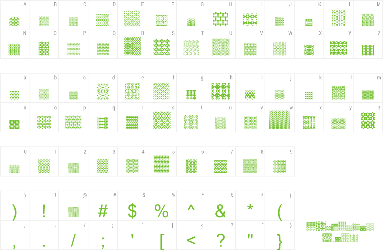 Font Sl Tiler 2 preview